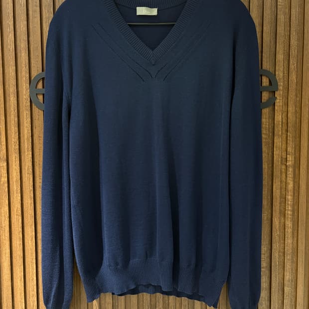 디올옴므 06fw 시그니처 v넥 울 니트