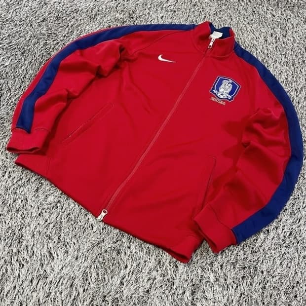 나이키 코리아 국대 레드 트랙탑 져지집업 95/M