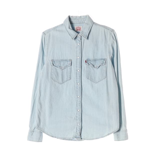 리바이스 연청 웨스턴 데님 셔츠 XS