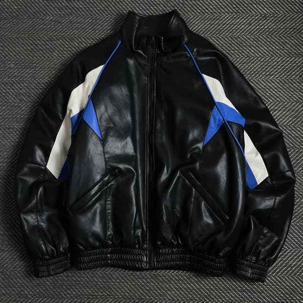 아우어룸 비건레더 바이커 봄버 자켓o 3985