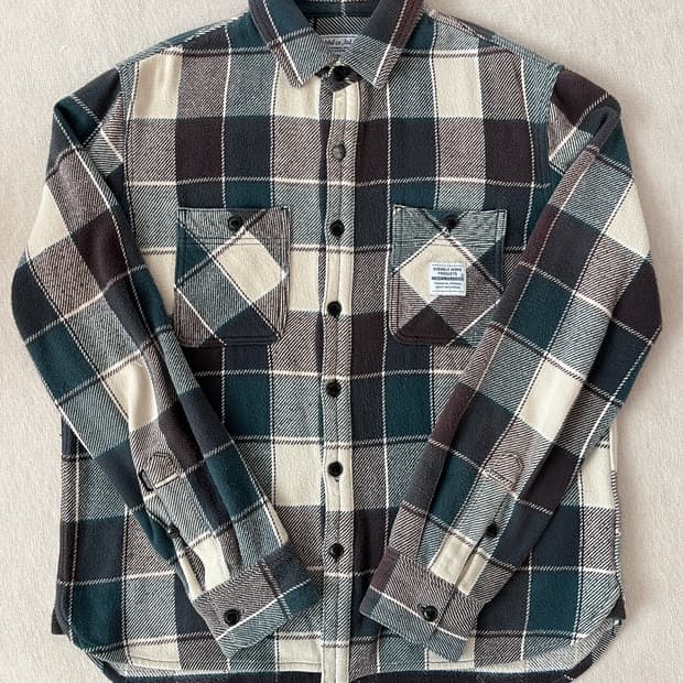 네이버후드 13fw 럼버 셔츠