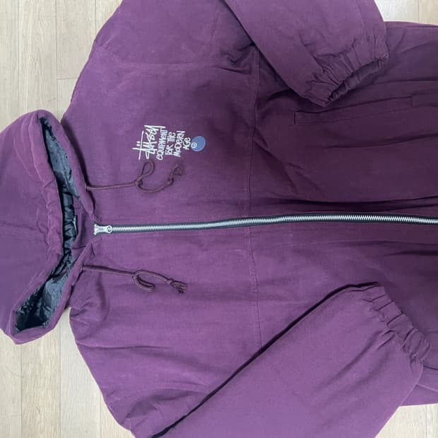 스투시 후드 자켓 버건디 L