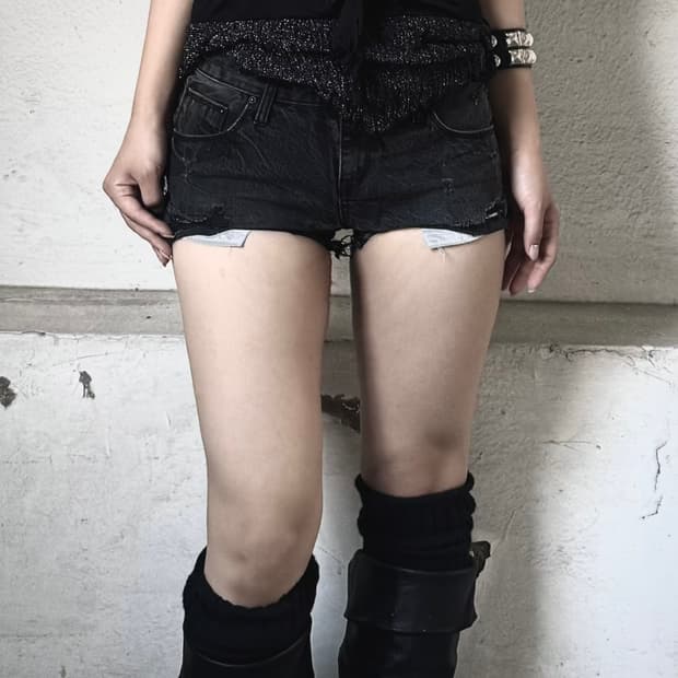 Denim Micro shorts