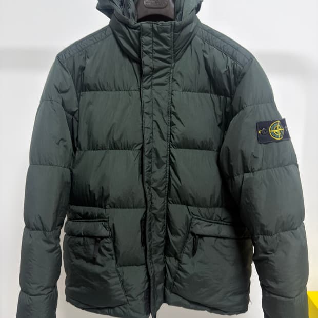 [백화점판, XL] 스톤아일랜드 크링클랩스 패딩 카키