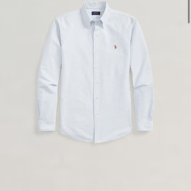 폴로 스트라이프 옥스포드 셔츠