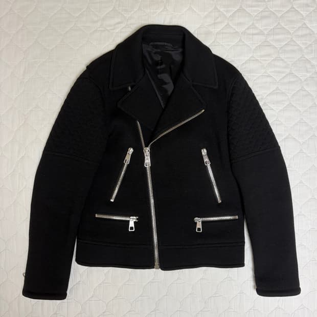 닐바렛 슬림 울 바이커 자켓