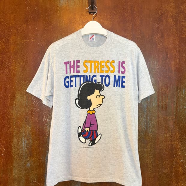 90s snoopy peanuts T 빈티지 스누피 루시 티셔츠