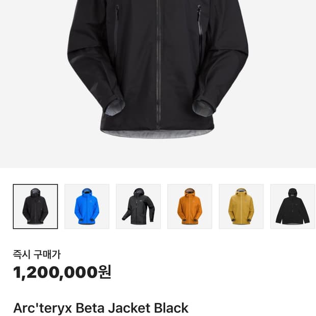 아크테릭스 베타 자켓