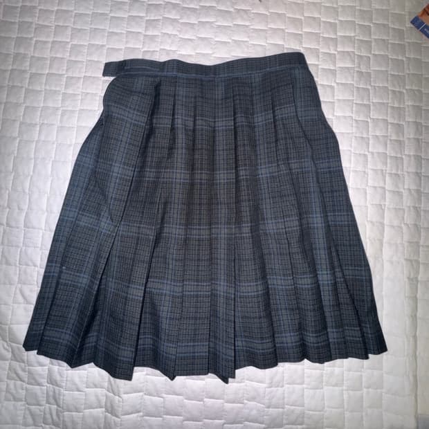 일본교복st 빈티지 회색스커트