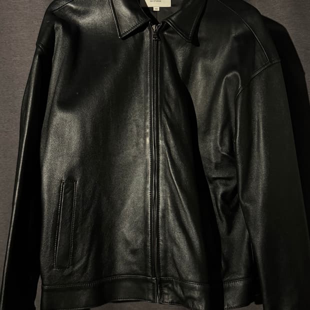 OX STUDIOS- single leather jacket(램스킨)