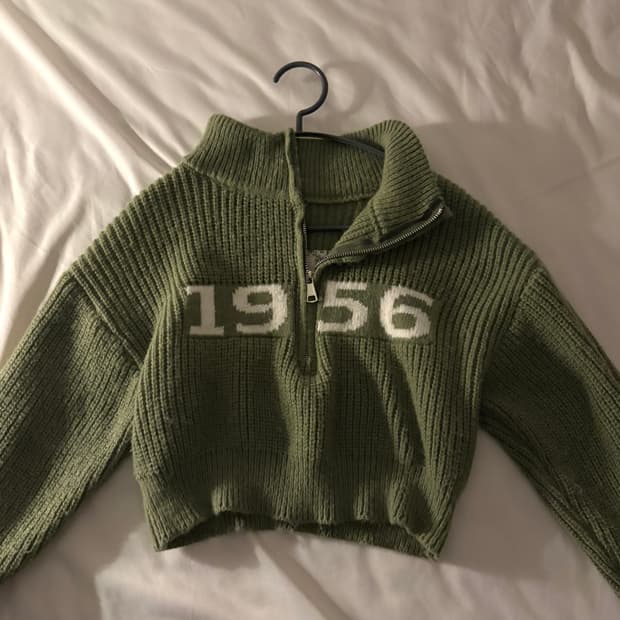 numbering half zip up 넘버링 하프 집업 (카키 / Si