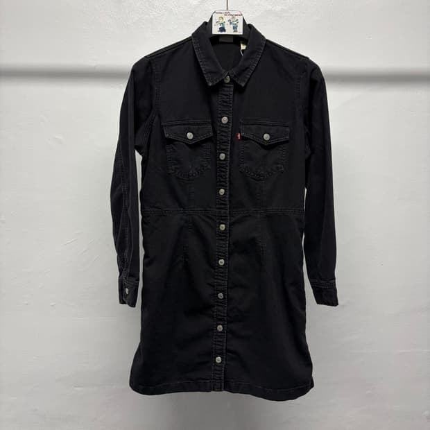 리바이스 블랙 데님 원피스