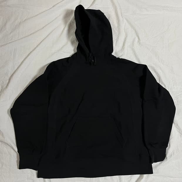 (M)엔지니어드가먼츠 스냅 후디 (블랙) 후드티