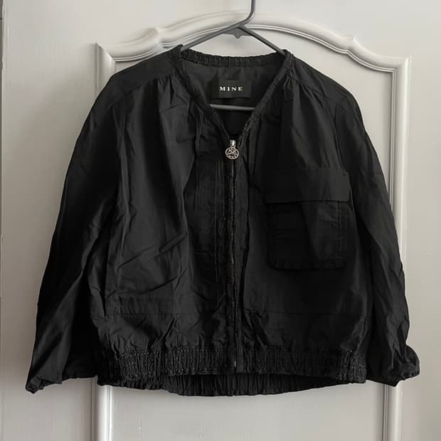 21ss 마인 텍스처 블록 집업 점퍼 55사이즈