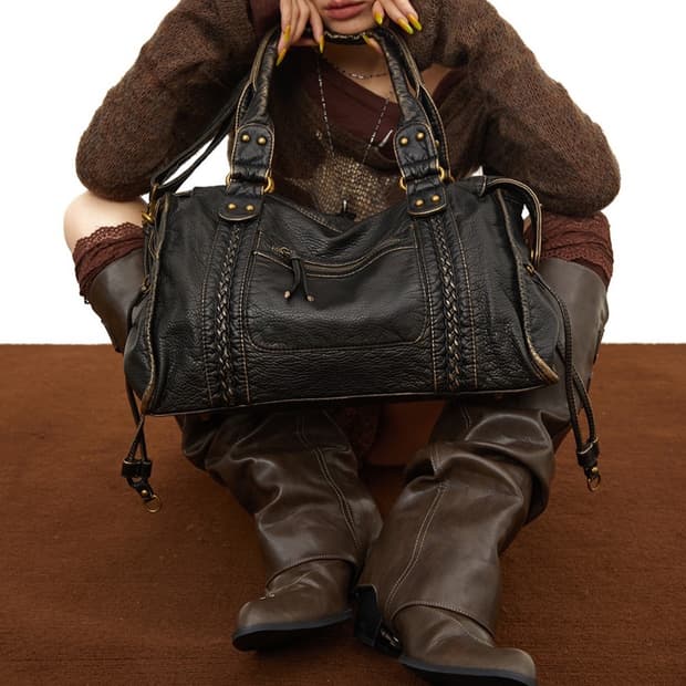 테스트메커니즘 빈티지 토트백