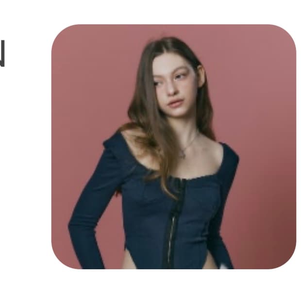 플리즈노팔로우 Joan Corset Long Sleeve Top