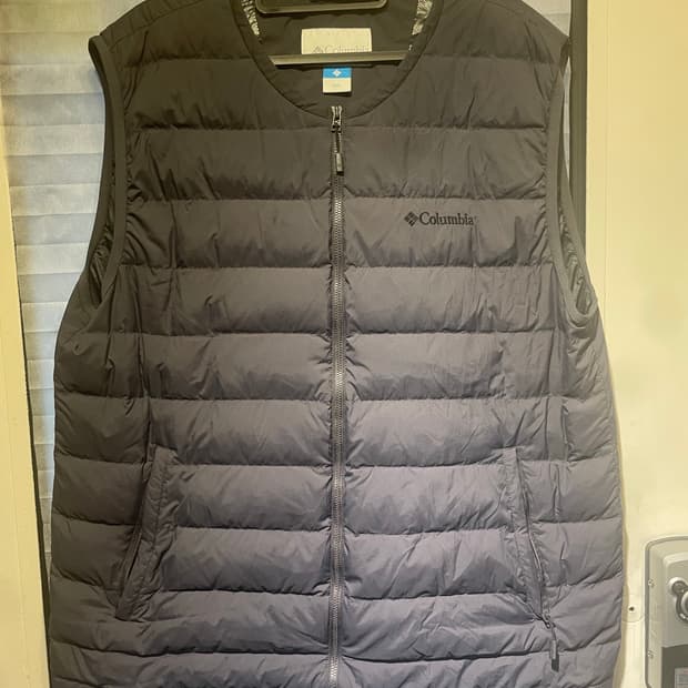 컬럼비아 경량 패딩 조끼 블랙3xl