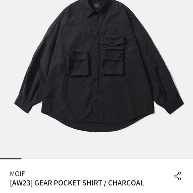 [3] 모이프 셔츠자켓 차콜