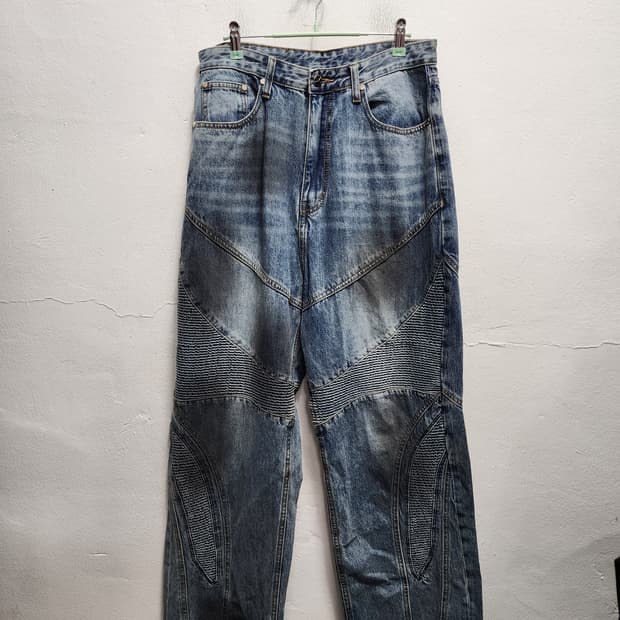 OY 오와이 워싱 더티드 와이드 팬츠