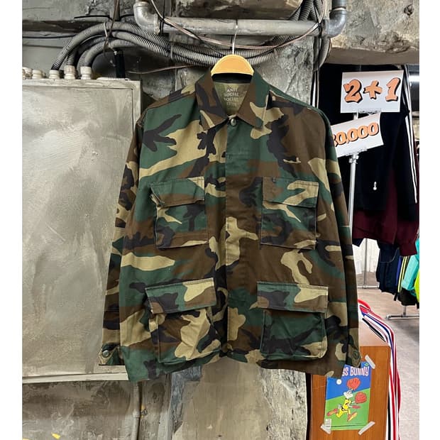 안티 소셜 소셜 클럽 포켓 카모 자켓 L #csz3673