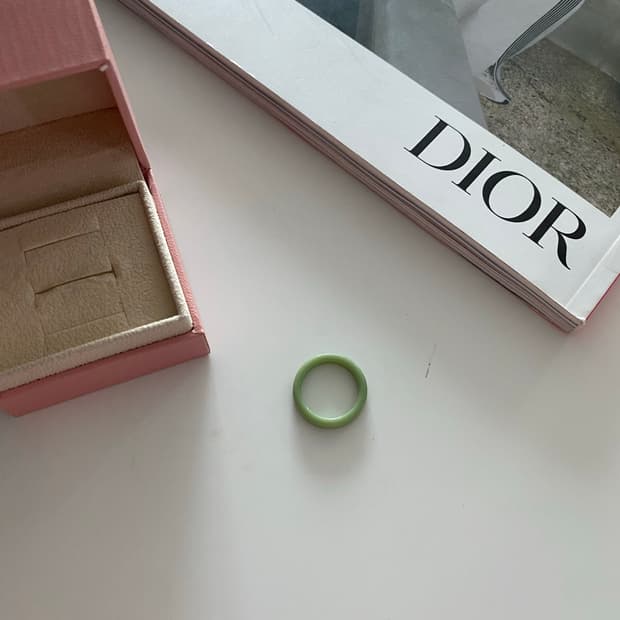 빈티지 그린 반지