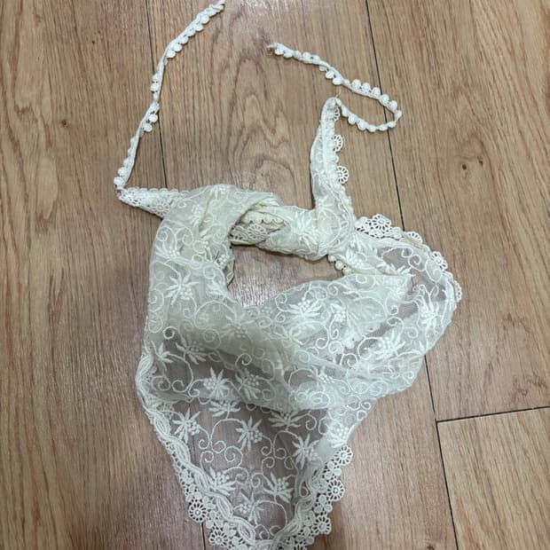 레이스 스카프 두건