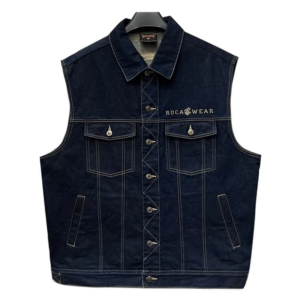 로카웨어 생지 데님 베스트 조끼 2XL