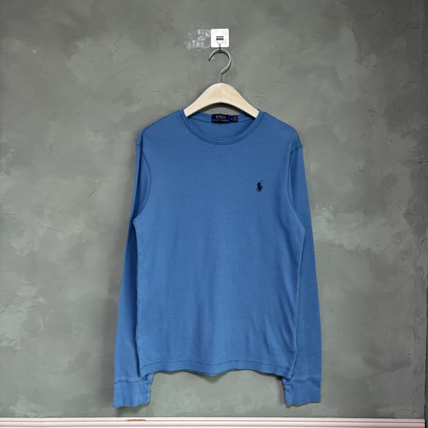 폴로 랄프로렌 와플 롱슬리브 하늘