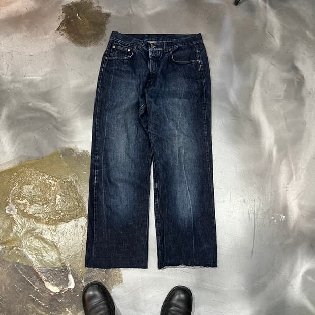  아이스버그 자수 데님팬츠 y14386