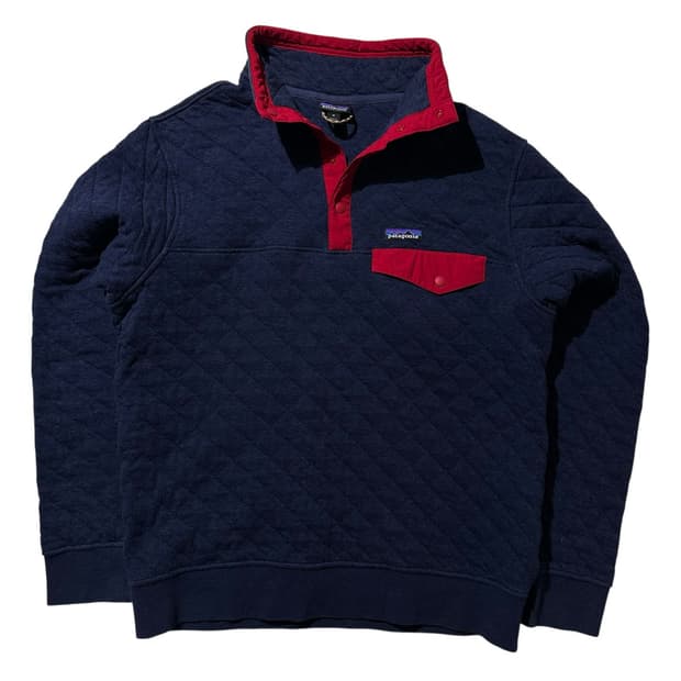 파타고니아 오가닉 코튼 퀼팅 스냅티 아노락