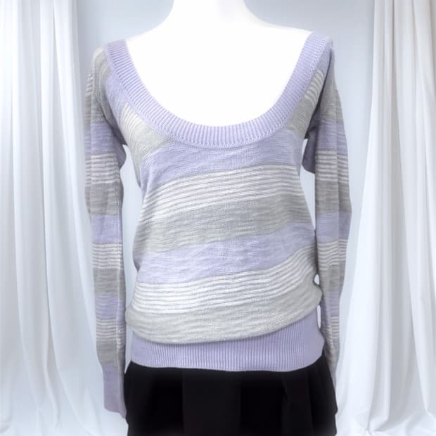 빈티지 파스텔 펄 니트