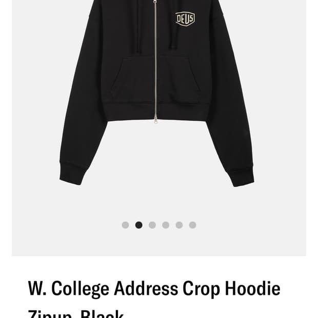 데우스 여성 어드레스 크롭 후드집업