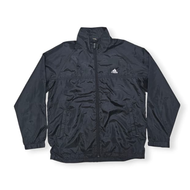 Adidas 아디다스 00s 블랙 리플렉티브 백삼선 올드스쿨 바람막이 자