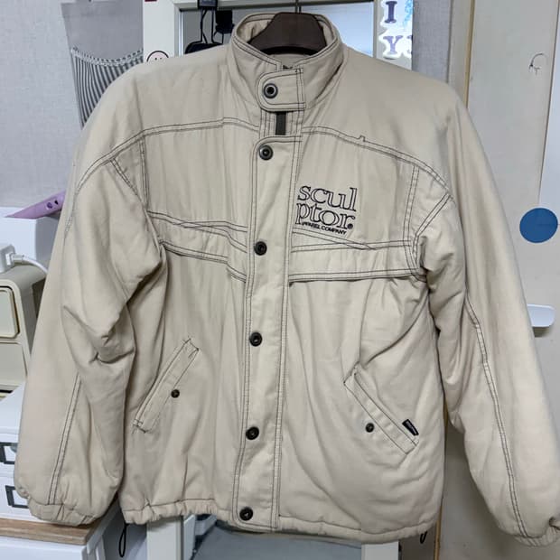 스컬프터 패딩 아이보리