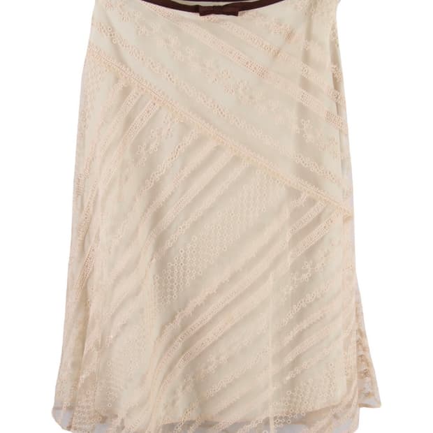 Ivory Lace Vintage Skirt