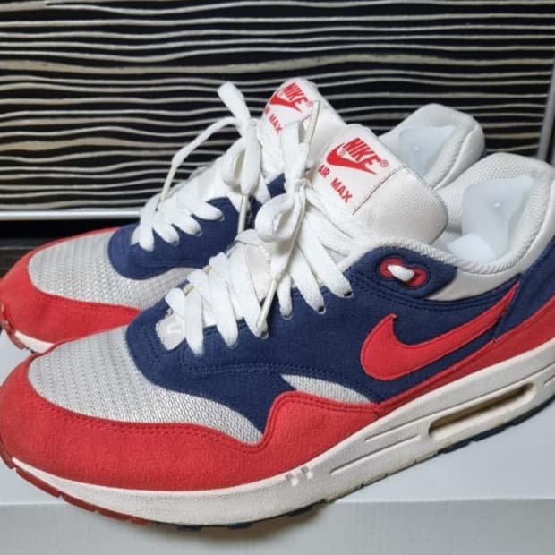 nike 나이키 에어맥스1 미드나잇 네이비 흰남빨