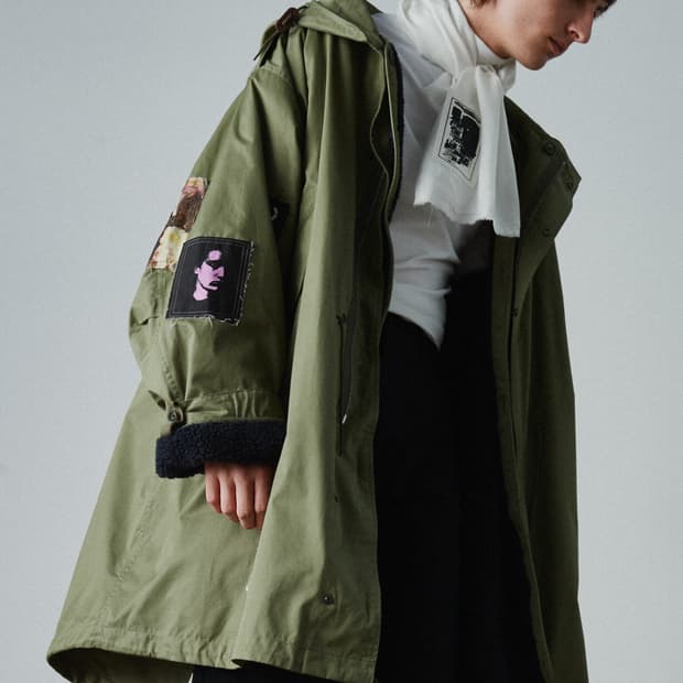 (구매) 라프시몬스 프레드페리 패치 피쉬테일 야상 S사이즈