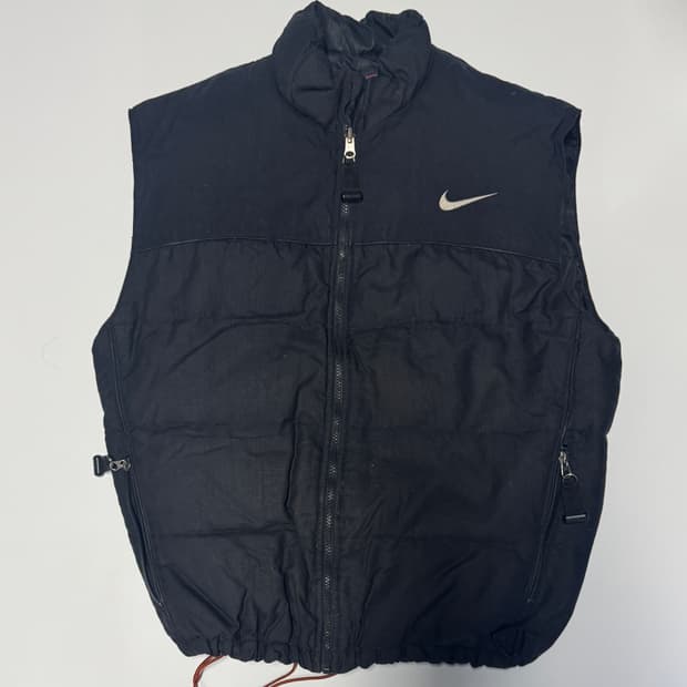 희귀!! 나이키 올드스쿨 ACG 블랙 패딩 조끼 XL