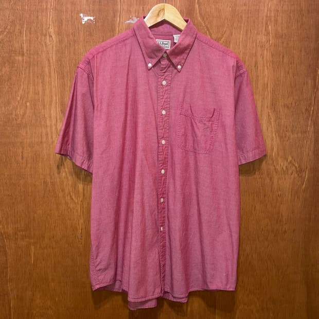 (L) L.L.Bean 엘엘빈 솔리드 반팔 셔츠
