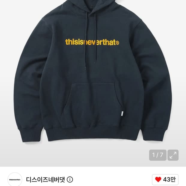 디스이즈네버댓 후드티