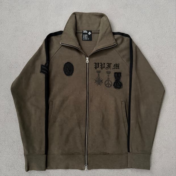 PPFM military detail track jacket