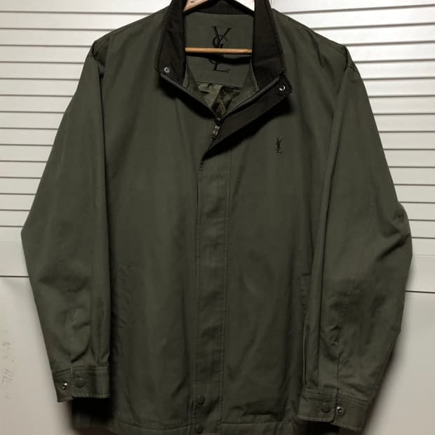 입생로랑 블루종 자켓 깔끔 남성용 딥카키