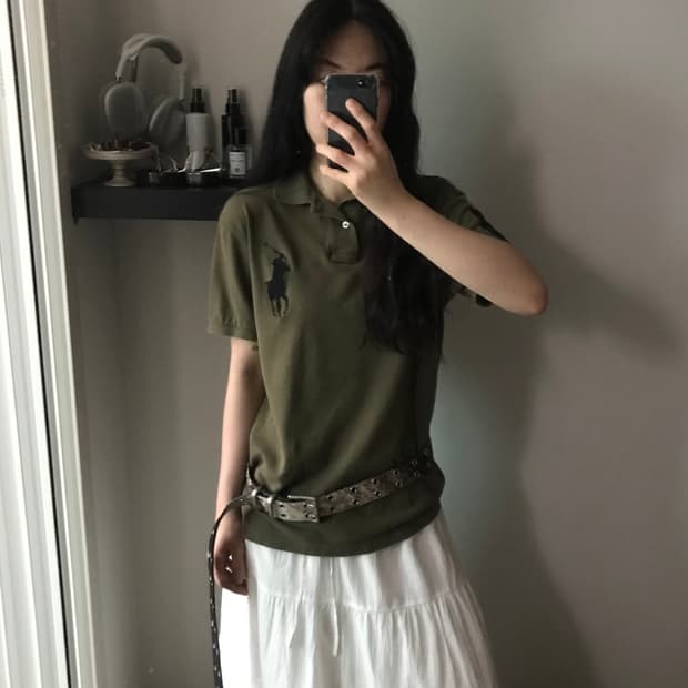 폴로 랄프로렌 빅 포니 카키 카라티
