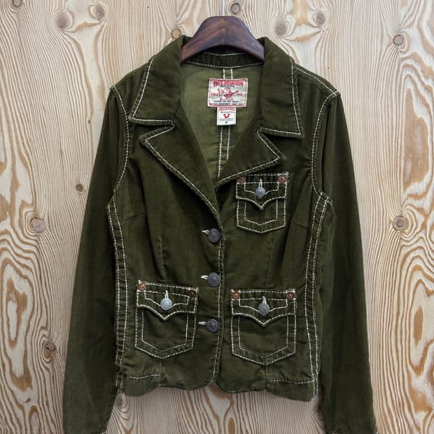 트루릴리전 코듀로이 스티치 자켓