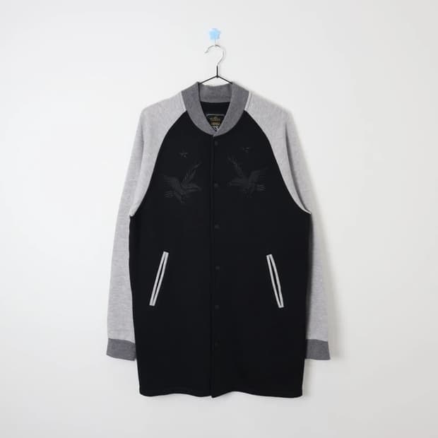 RUSS-K Eagle Embroidered Varsity Jacket