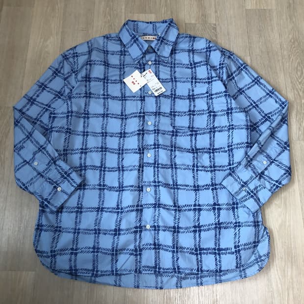 (XXL) 새상품 유니클로 X 마르니 MARNI 오버사이즈 프린트 셔츠