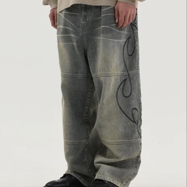 래리클락 DENIM TRIBAL PANTS INDIGO MIDEUM