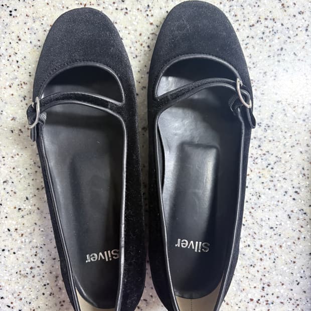 Silver 벨벳 로퍼 220