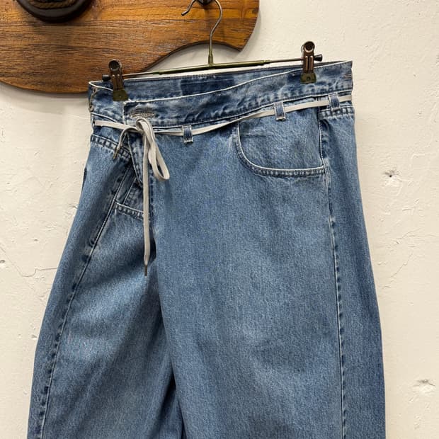 29) Maison Eureka Reworked Denim Pants