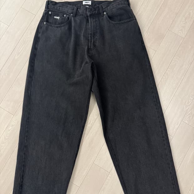 오베이 빅윅 데님팬츠  34 사이즈 ( 거의 새상품)